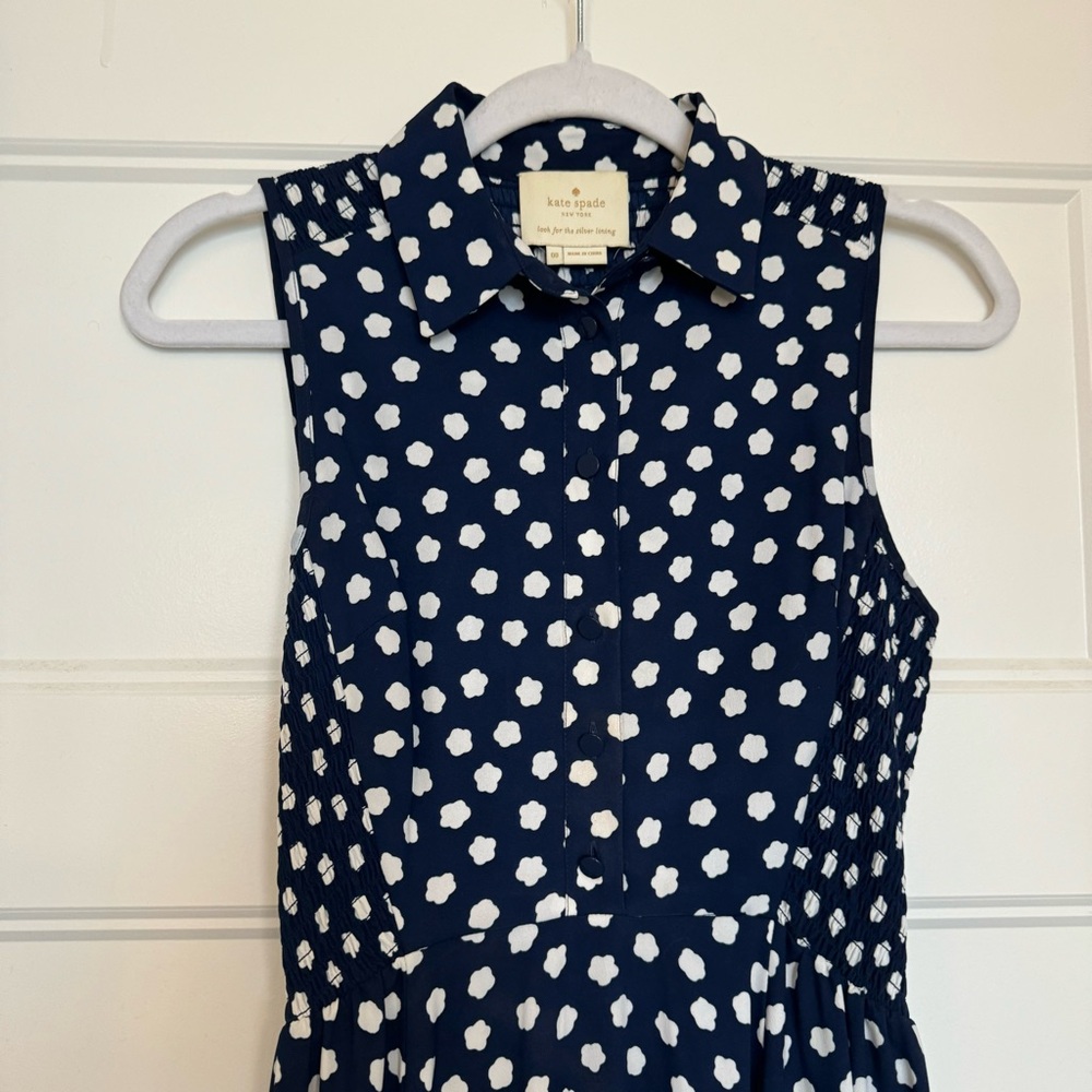 kate spade cloud dot midi dress